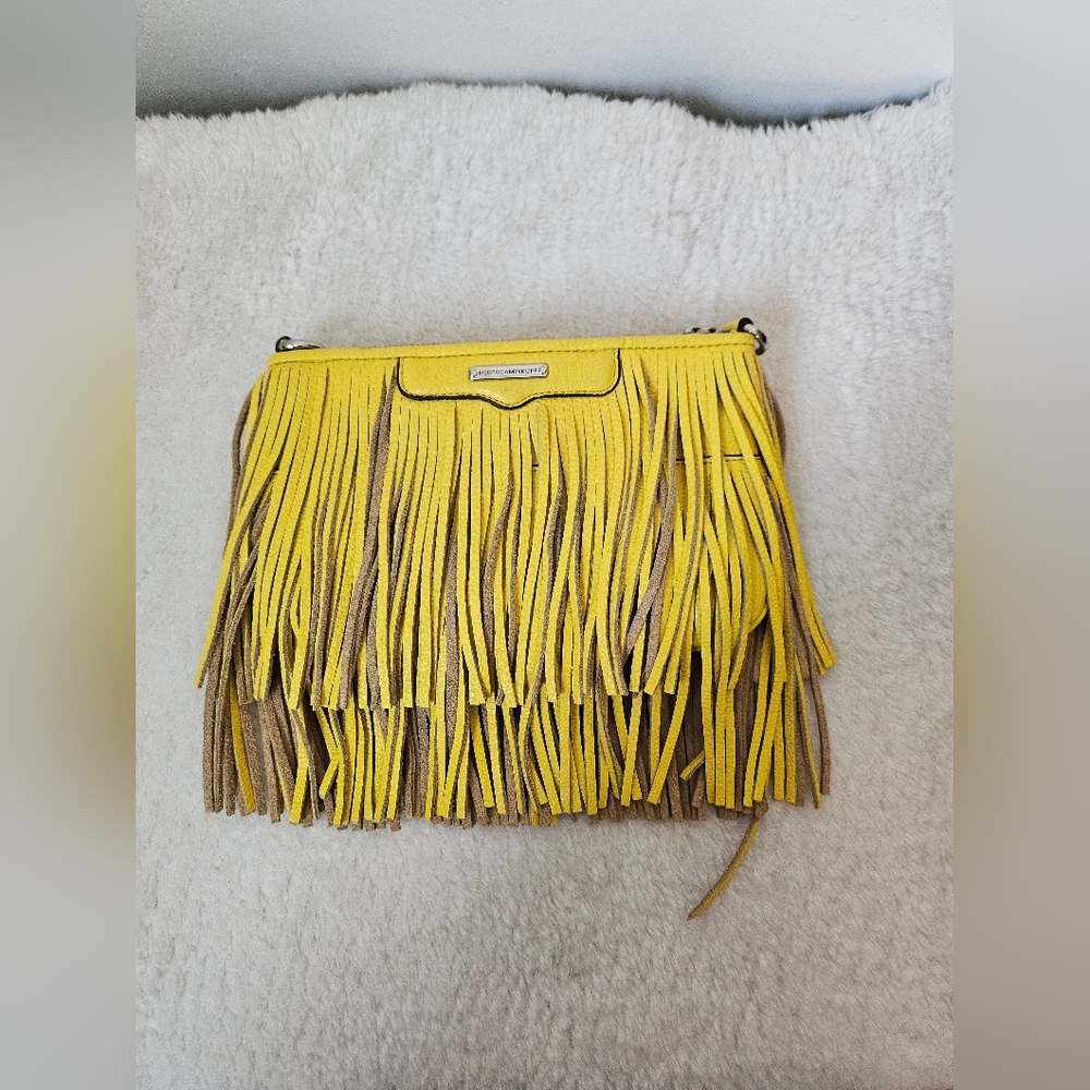 Rebecca Minkoff Fringe Crissbofy Yellow.